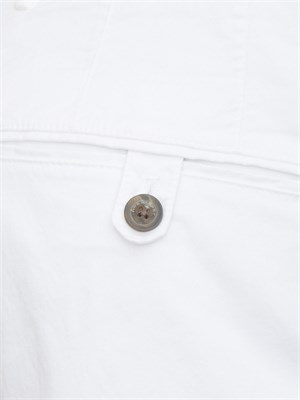 Bermuda Peuterey in cotone stretch bianco in UOMO