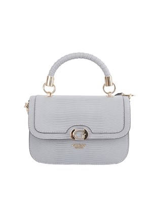 Borsa a tracolla Guess Jeans in similpelle grigia effetto coccodrillo in DONNA