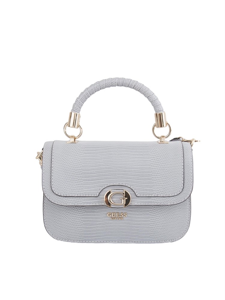 Borsa a tracolla Guess Jeans in similpelle grigia effetto coccodrillo