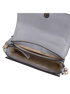 Borsa a tracolla Guess Jeans in similpelle grigia effetto coccodrillo in DONNA