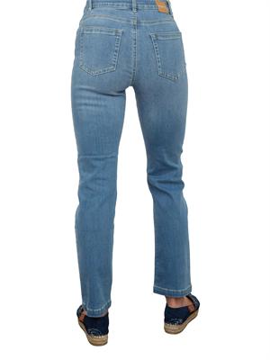 Jeans donna a sigaretta Nenette in denim blu medio superstretch in DONNA