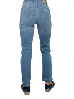 Jeans donna a sigaretta Nenette in denim blu medio superstretch in DONNA