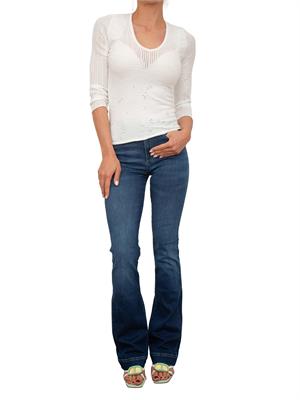 Jeans cinque tasche Nenette vita alta e gamba svasata in DONNA