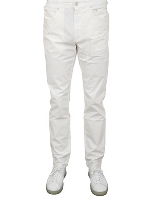 Pantalone chino Siviglia bianco in cotone in UOMO