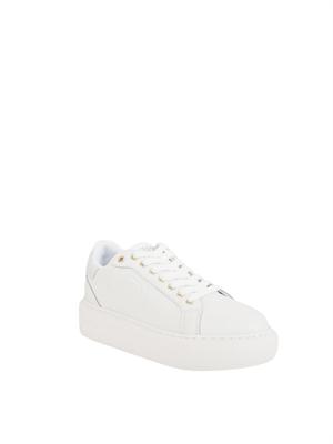 Sneakers bianche Liu Jo con logo rilievo tono su tono in DONNA