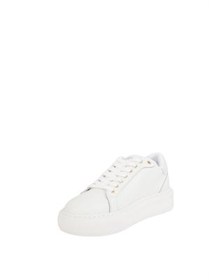 Sneakers bianche Liu Jo con logo rilievo tono su tono in DONNA