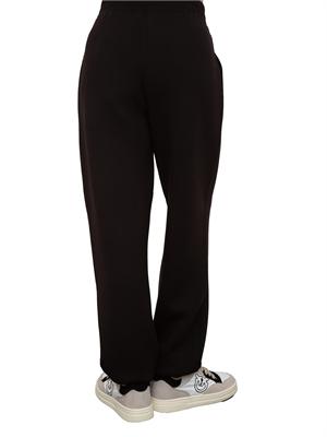 Pantalone jogger nero Guess Jeans donna con logo strass in DONNA