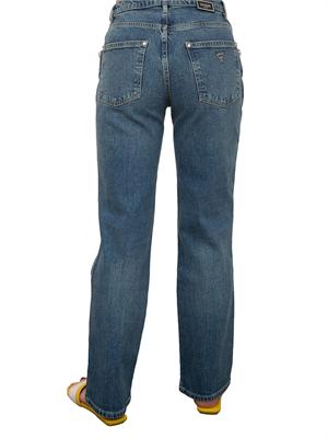 Jeans donna cinque tasche Guess Jeans con inserti gioiello su tasche frontali in DONNA