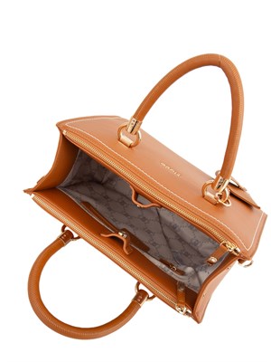 Borsa donna Liu Jo modello satchel in ecopelle cuoio in DONNA