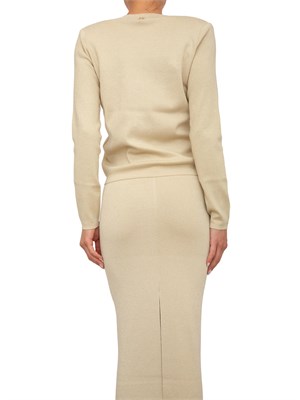 Cardigan Blugirl in viscosa di lurex dorato con bottoni oro in DONNA