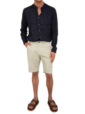 LIU JO Camicia coreana Liu-jo blu in lino in UOMO