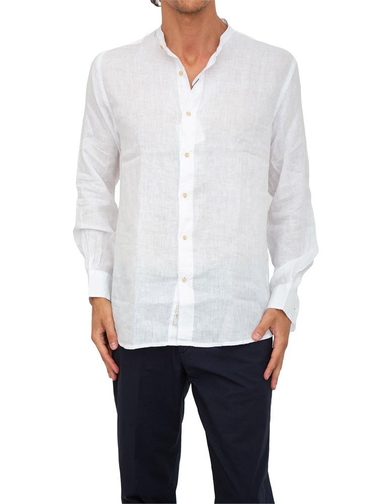 LIU JO Camicia coreana Liu-jo bianco in lino