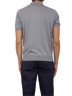 CORNELIANI Polo Coneliani grigio in misto seta in UOMO