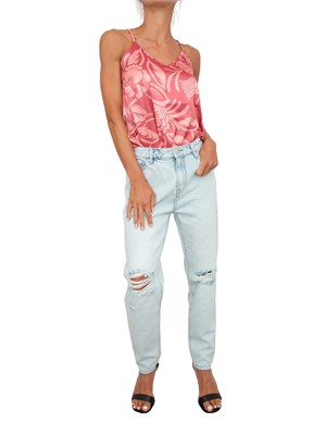 Jeans da donna Armani Exchange boyfriend in cotone rigido effetto used in DONNA
