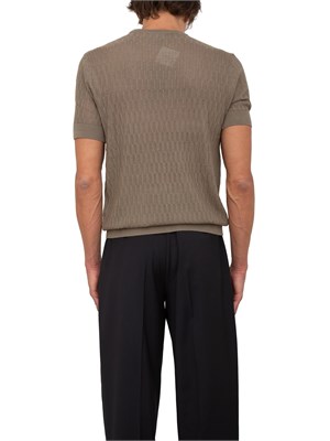 Maglia uomo Emporio Armani in maglia punto operato verde in UOMO