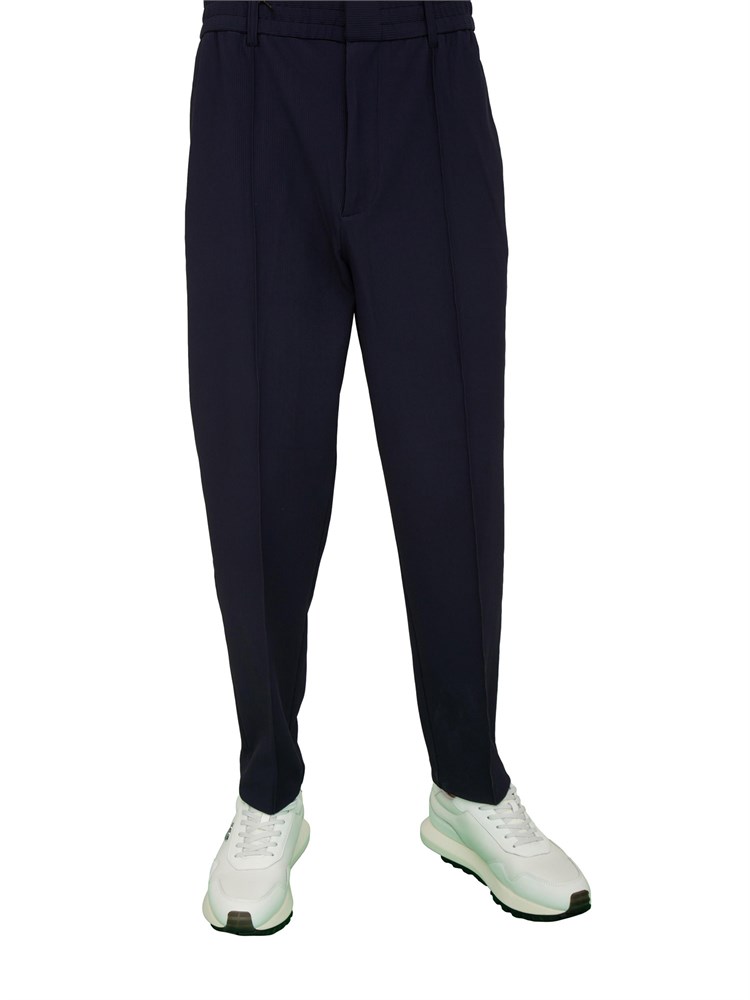 Pantaloni uomo Emporio Armani in nylon blu con coulisse interna