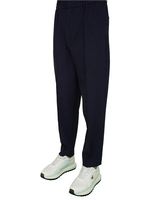 Pantaloni uomo Emporio Armani in nylon blu con coulisse interna in UOMO