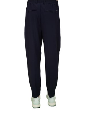 Pantaloni uomo Emporio Armani in nylon blu con coulisse interna in UOMO