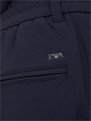 Pantaloni uomo Emporio Armani in nylon blu con coulisse interna in UOMO