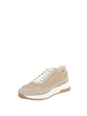 Sneaker beige La Martina uomo in tessuto e camoscio in UOMO