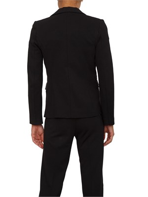 Giacca monopetto Emme Marella in viscosa stretch nero in DONNA