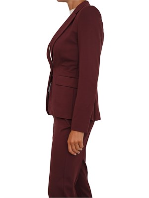 Giacca monopetto Emme Marella in viscosa stretch bordeaux in DONNA