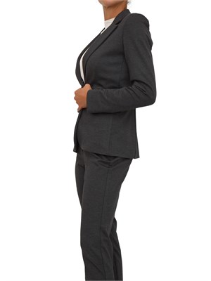 Giacca monopetto Emme Marella in viscosa stretch grigio in DONNA