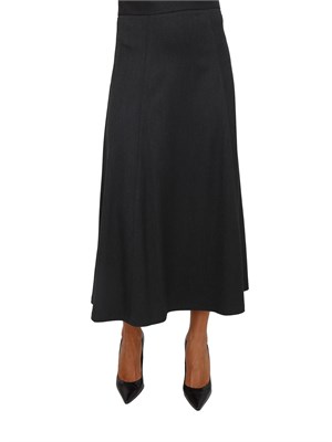 Gonna midi Emme Marella in misto lana grigia in DONNA