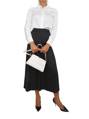 Gonna midi Emme Marella in misto lana grigia in DONNA