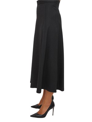 Gonna midi Emme Marella in misto lana grigia in DONNA