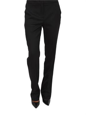 Pantaloni Emme Marella in misto lana stretch nero in DONNA