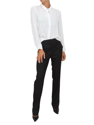 Pantaloni Emme Marella in misto lana stretch nero in DONNA