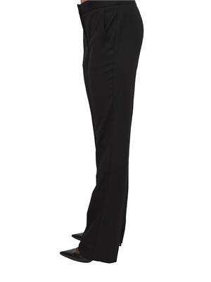 Pantaloni Emme Marella in misto lana stretch nero in DONNA