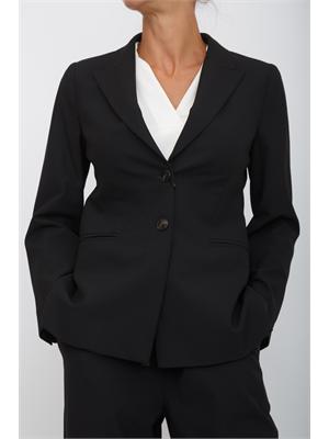 Blazer Marella in tela di misto viscosa nera in DONNA