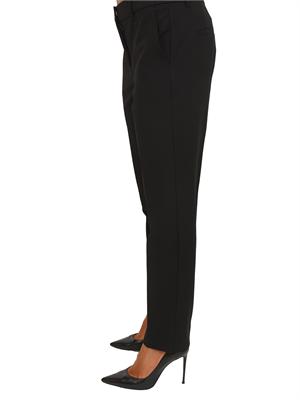 Pantaloni Marella in tela di misto viscosa stretch nera in DONNA