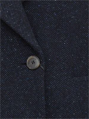 Giaccone doppiopetto Marella in tessuto bottonato blu in DONNA