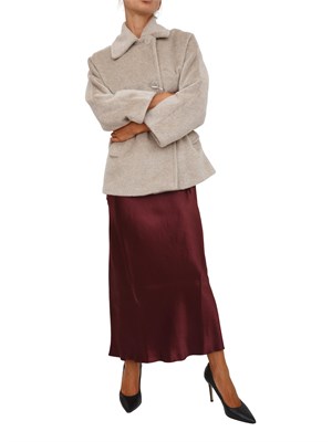 Giacca i Blues in misto alpaca e lana beige in DONNA