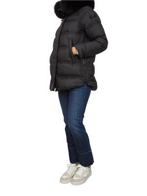 Piumino Peuterey donna in tessuto idrorepellente nero con zip laterali in DONNA