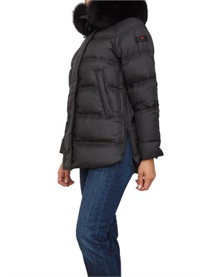 Piumino Peuterey donna in tessuto idrorepellente nero con zip laterali in DONNA