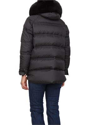 Piumino Peuterey donna in tessuto idrorepellente nero con zip laterali in DONNA