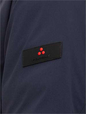Giacca stretch blu Peuterey con cappuccio estraibile in UOMO