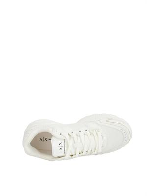 Sneakers donna Armani Exchange in tessuto tecnico bianco con logo in DONNA