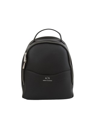 Zaino Armani Exchange in ecopelle nero in DONNA