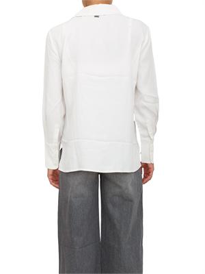 Camicia donna Armani Exchange in crepe di viscosa avorio in DONNA