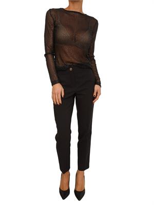 Pantaloni donna Fracomina in tessuto nero in DONNA
