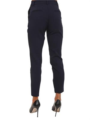 Pantaloni Fracomina modello regular in viscosa blu in DONNA