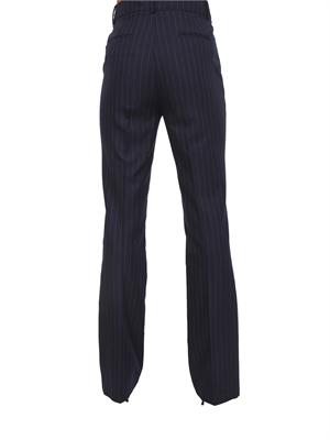 Pantaloni Fracomina in viscosa blu gessata in DONNA