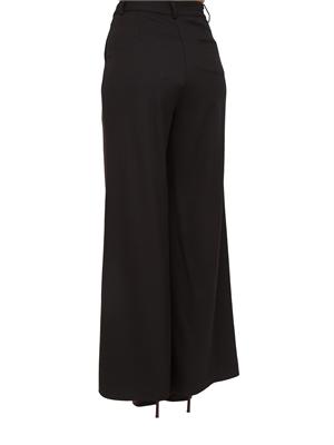 Pantaloni palazzo Fracomina in misto lana nero in DONNA