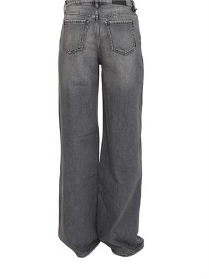 Jeans donna Armani Exchange modello loose in denim grigio con effetto délavé in DONNA