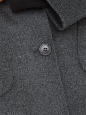 Giacca a cappa iBlues in misto lana grigio melange in DONNA